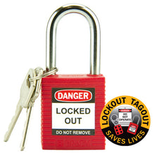 Load image into Gallery viewer, Safety Plus Padlock - Red
