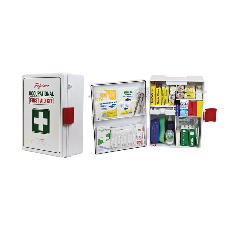 Wall mount plastic case Nat workplace  First Aid Kit